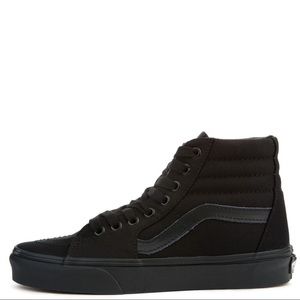 All black high top vans